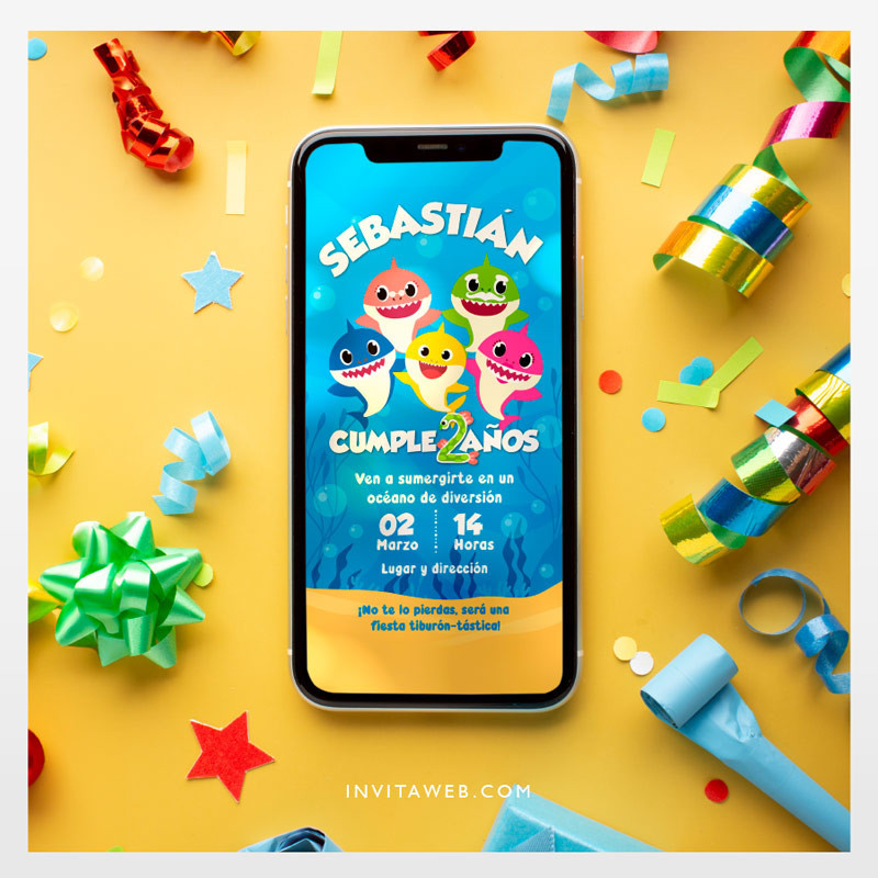 Invitación Digital - BabyShark 01