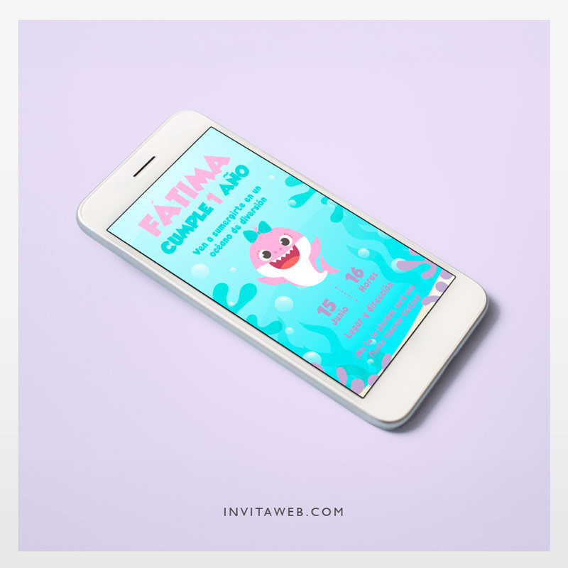 Invitación Digital - BabyShark 02