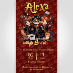 Invitación Digital - Harry Potter 01