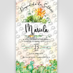 Invitación Digital - Despedida de Soltera - Cactus 01