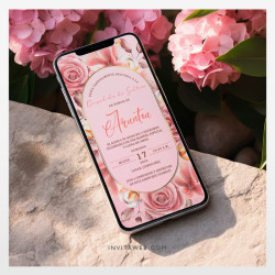 Invitación Digital - Despedida de Soltera - Floral 02