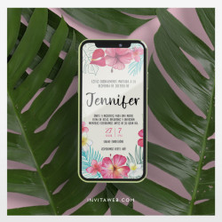 Invitación Digital - Despedida de Soltera - Tropical 01