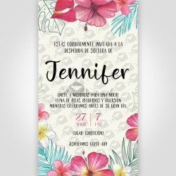 Invitación Digital - Despedida de Soltera - Tropical 01
