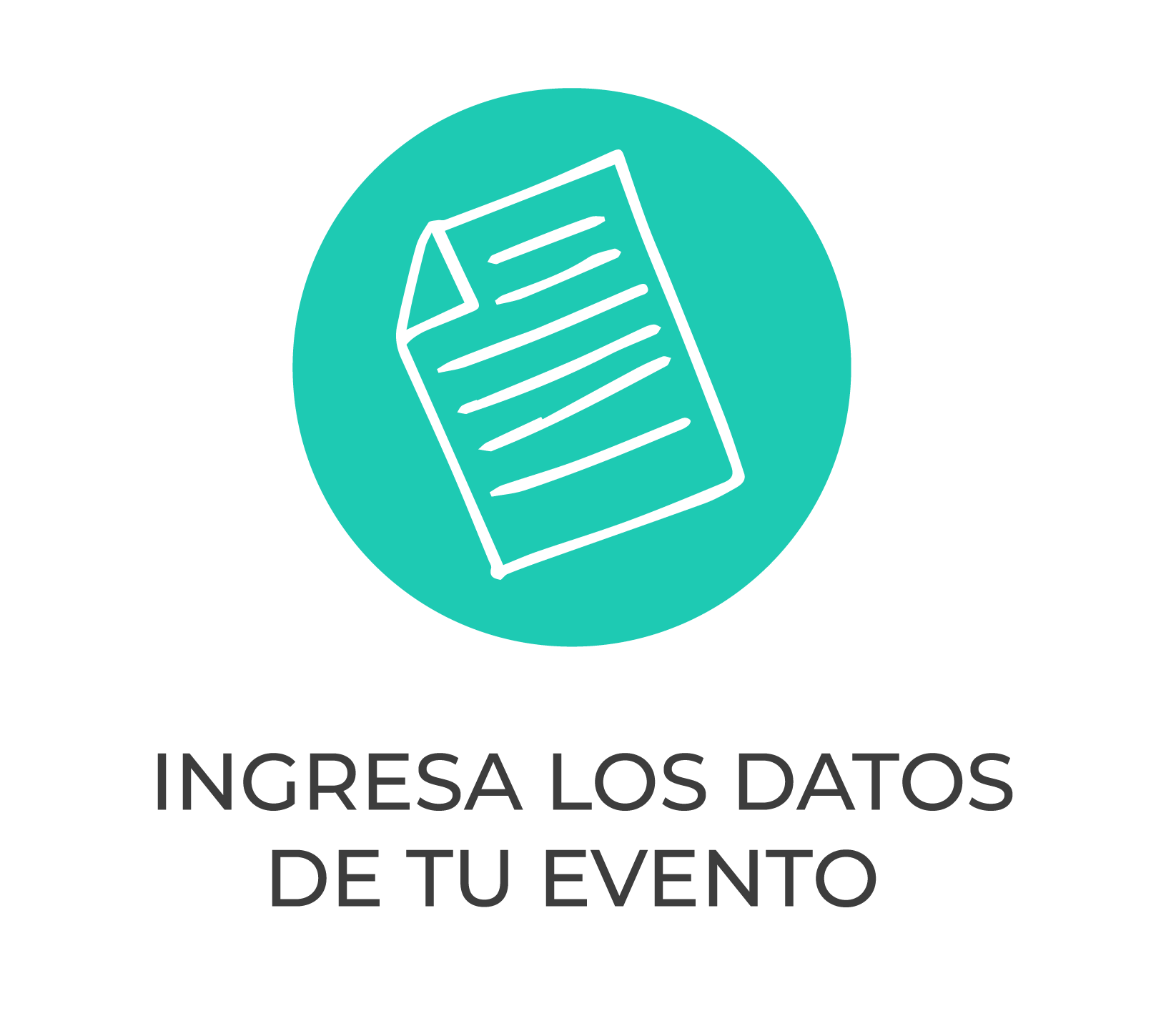 Ingresa los datos de tu evento